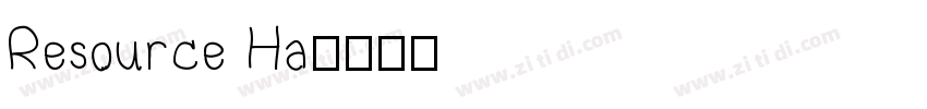 Resource Ha字体转换